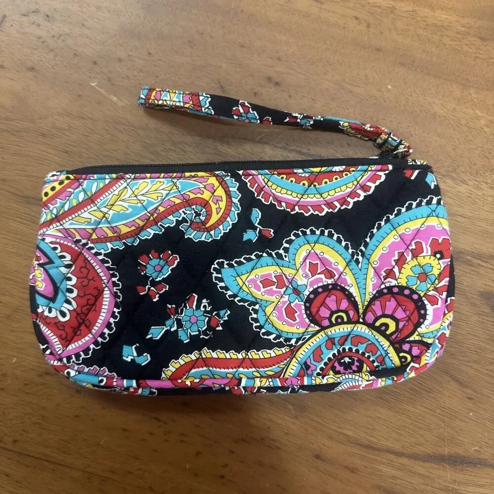 Vera Bradley Zip ID Case ID Holder Wallet In Parisian Paisley